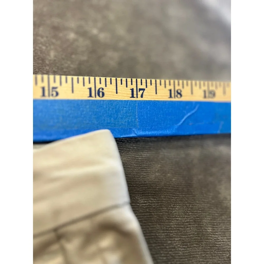 Banana Republic Smithfield Chinos Mens 33x30‎ Khaki Tan Pleated Cuffed Cotton